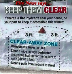 Help Clear Snow Covered Hydrants